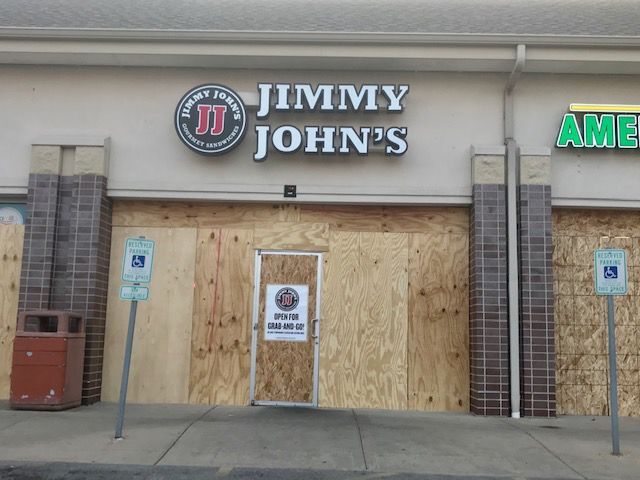 Boarded up Kenosha